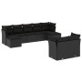 8-piece garden sofa set and black synthetic rattan cushions by , Garden sets - Ref: Foro24-3218305, Price: 553,45 €, Discount: %