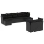 8-teiliges Gartensofa-Set und schwarze synthetische Rattankissen von , Gartensets - Ref: Foro24-3218305, Preis: 575,78 €, Rab...