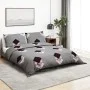 Graues Bettbezug-Set aus Baumwolle, 200 x 200 cm von , Bettbezüge - Ref: Foro24-136471, Preis: 22,82 €, Rabatt: %