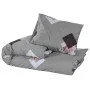 Graues Bettbezug-Set aus Baumwolle, 200 x 200 cm von , Bettbezüge - Ref: Foro24-136471, Preis: 22,82 €, Rabatt: %