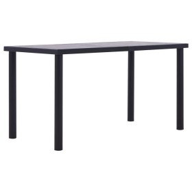 Black and concrete gray MDF dining table 140x70x75 cm by vidaXL, Kitchen and dining tables - Ref: Foro24-281858, Price: 162,6...