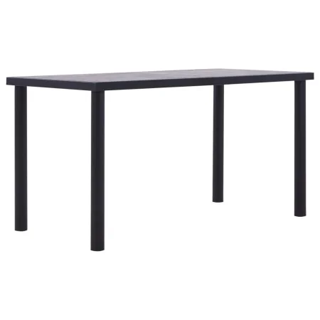 Black and concrete gray MDF dining table 140x70x75 cm by vidaXL, Kitchen and dining tables - Ref: Foro24-281858, Price: 160,2...