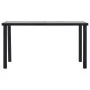 Black and concrete gray MDF dining table 140x70x75 cm by vidaXL, Kitchen and dining tables - Ref: Foro24-281858, Price: 160,2...