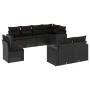 8-piece garden sofa set and black synthetic rattan cushions by , Garden sets - Ref: Foro24-3219225, Price: 570,26 €, Discount: %