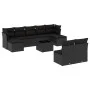 Gartensofa-Set 10-teilig mit schwarzen synthetischen Rattankissen von , Gartensets - Ref: Foro24-3218275, Preis: 557,13 €, Ra...