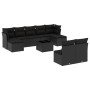Set de sofás de jardín 10 pzas cojines ratán sintético negro de , Conjuntos de jardín - Ref: Foro24-3218275, Precio: 555,89 €...