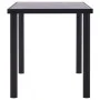 Black and concrete gray MDF dining table 140x70x75 cm by vidaXL, Kitchen and dining tables - Ref: Foro24-281858, Price: 160,2...