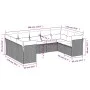 8-piece garden sofa set and black synthetic rattan cushions by , Garden sets - Ref: Foro24-3218125, Price: 574,21 €, Discount: %