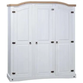 White Corona style Mexican pine wood cabinet with 3 doors by vidaXL, Wardrobes - Ref: Foro24-282622, Price: 445,57 €, Discoun...