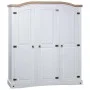 White Corona style Mexican pine wood cabinet with 3 doors by vidaXL, Wardrobes - Ref: Foro24-282622, Price: 445,57 €, Discoun...