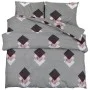 Graues Bettbezug-Set aus Baumwolle, 220 x 240 cm von , Bettbezüge - Ref: Foro24-136467, Preis: 25,83 €, Rabatt: %