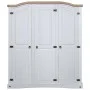 White Corona style Mexican pine wood cabinet with 3 doors by vidaXL, Wardrobes - Ref: Foro24-282622, Price: 445,57 €, Discoun...