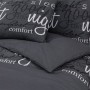 Schwarzes Bettbezug-Set aus Baumwolle, 260 x 220 cm von , Bettbezüge - Ref: Foro24-136536, Preis: 33,77 €, Rabatt: %