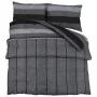 Dunkelgraues Bettbezug-Set aus Baumwolle, 155 x 220 cm von , Bettbezüge - Ref: Foro24-136425, Preis: 28,65 €, Rabatt: %