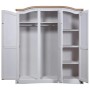 Armario madera de pino Mexicano estilo Corona blanco 3 puertas de vidaXL, Armarios roperos - Ref: Foro24-282622, Precio: 453,...
