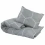 Juego de funda nórdica algodón gris 140x200 cm de , Fundas de nórdico - Ref: Foro24-136450, Precio: 22,61 €, Descuento: %