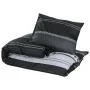 Schwarz-weißes Bettbezug-Set aus Baumwolle, 140 x 200 cm von , Bettbezüge - Ref: Foro24-136503, Preis: 25,70 €, Rabatt: %