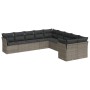10-piece garden sofa set with gray synthetic rattan cushions by , Garden sets - Ref: Foro24-3218240, Price: 582,09 €, Discoun...