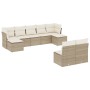 9-piece garden sofa set with beige synthetic rattan cushions by , Garden sets - Ref: Foro24-3218268, Price: 514,40 €, Discoun...