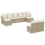 9-teiliges Gartensofa-Set mit beigen synthetischen Rattankissen von , Gartensets - Ref: Foro24-3218268, Preis: 543,70 €, Raba...