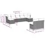 9-teiliges Gartensofa-Set mit beigen synthetischen Rattankissen von , Gartensets - Ref: Foro24-3218268, Preis: 543,70 €, Raba...