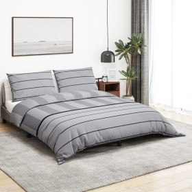 Juego de funda nórdica algodón gris 200x200 cm de , Fundas de nórdico - Ref: Foro24-136433, Precio: 28,07 €, Descuento: %