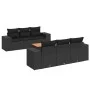 7-piece garden dining set and black synthetic rattan cushions by , Garden sets - Ref: Foro24-3225334, Price: 566,34 €, Discou...