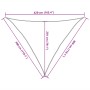 Toldo de vela naranja HDPE 160 g/m² 3x3x4,2 m