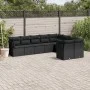 8-teiliges Gartensofa-Set und schwarze synthetische Rattankissen von , Gartensets - Ref: Foro24-3218165, Preis: 574,21 €, Rab...