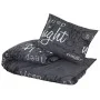 Schwarzes Bettbezug-Set aus Baumwolle, 135 x 200 cm von , Bettbezüge - Ref: Foro24-136529, Preis: 25,92 €, Rabatt: %