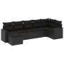 7-piece garden dining set and black synthetic rattan cushions by , Garden sets - Ref: Foro24-3219265, Price: 456,30 €, Discou...