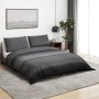 Dunkelgraues Bettbezug-Set aus Baumwolle, 200 x 200 cm von , Bettbezüge - Ref: Foro24-136478, Preis: 28,07 €, Rabatt: %
