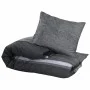 Juego de funda nórdica algodón gris oscuro 135x200 cm de , Fundas de nórdico - Ref: Foro24-136484, Precio: 27,02 €, Descuento: %
