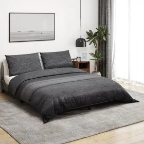 Dunkelgraues Bettbezug-Set aus Baumwolle, 200 x 200 cm von , Bettbezüge - Ref: Foro24-136486, Preis: 27,15 €, Rabatt: %