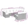 Gartensofa-Set mit beigen Kissen, 10-teilig, synthetisches Rattan von , Gartensets - Ref: Foro24-3218159, Preis: 592,98 €, Ra...