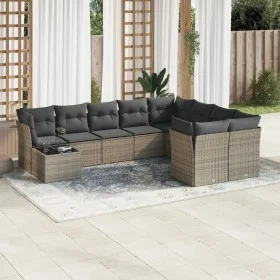 10-piece garden sofa set with gray synthetic rattan cushions by , Garden sets - Ref: Foro24-3218190, Price: 579,18 €, Discoun...