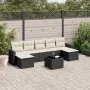 8-teiliges Gartensofa-Set und schwarze synthetische Rattankissen von , Gartensets - Ref: Foro24-3219336, Preis: 428,95 €, Rab...