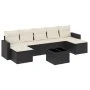 8-piece garden sofa set and black synthetic rattan cushions by , Garden sets - Ref: Foro24-3219336, Price: 428,95 €, Discount: %