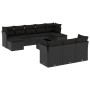 11-teilige Gartensofagarnitur und schwarze synthetische Rattankissen von , Gartensets - Ref: Foro24-3250174, Preis: 691,77 €,...