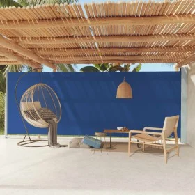 Toldo lateral retráctil de jardín azul 200x600 cm by , Umbrellas - Ref: Foro24-317972, Price: 117,88 €, Discount: %