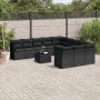 Set Gartensofas 12 Stück Kissen synthetisches Rattan schwarz von , Gartensets - Ref: Foro24-3250254, Preis: 798,53 €, Rabatt: %