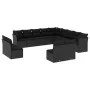 Garden sofa set with 13-piece black synthetic rattan cushions by , Garden sets - Ref: Foro24-3250324, Price: 803,31 €, Discou...