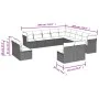Garden sofa set with 13-piece black synthetic rattan cushions by , Garden sets - Ref: Foro24-3250324, Price: 803,31 €, Discou...