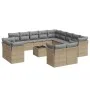 Garden furniture set, 14 pieces with beige synthetic rattan cushions. by , Garden sets - Ref: Foro24-3250398, Price: 963,33 €...