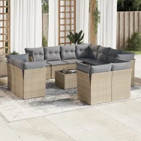 Garden sofa set 12 pieces and brown synthetic rattan cushions by , Garden sets - Ref: Foro24-3250358, Price: 858,75 €, Discou...
