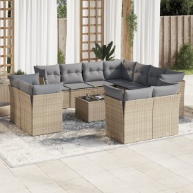 Set de sofás de jardín 12 pzas y cojines ratán sintético marrón de , Conjuntos de jardín - Ref: Foro24-3250358, Precio: 872,7...