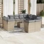 Garden sofa set 12 pieces and brown synthetic rattan cushions by , Garden sets - Ref: Foro24-3250358, Price: 858,75 €, Discou...