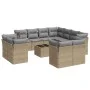 Garden sofa set 12 pieces and brown synthetic rattan cushions by , Garden sets - Ref: Foro24-3250358, Price: 858,75 €, Discou...