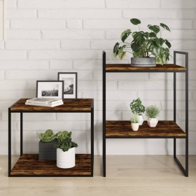Estantes pared 4 uds madera ingeniería roble humo 40x40x1,5 cm by , Shelves - Ref: Foro24-838213, Price: 32,91 €, Discount: %