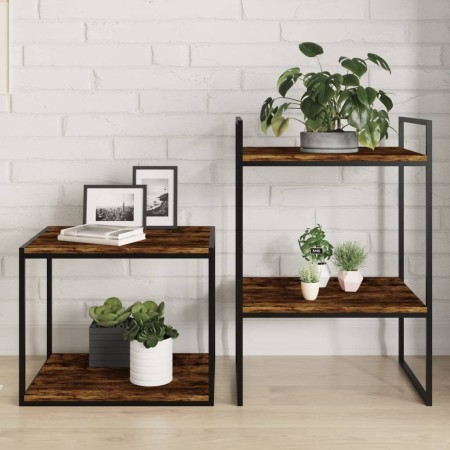 Estantes pared 4 uds madera ingeniería roble humo 40x40x1,5 cm by , Shelves - Ref: Foro24-838213, Price: 32,91 €, Discount: %